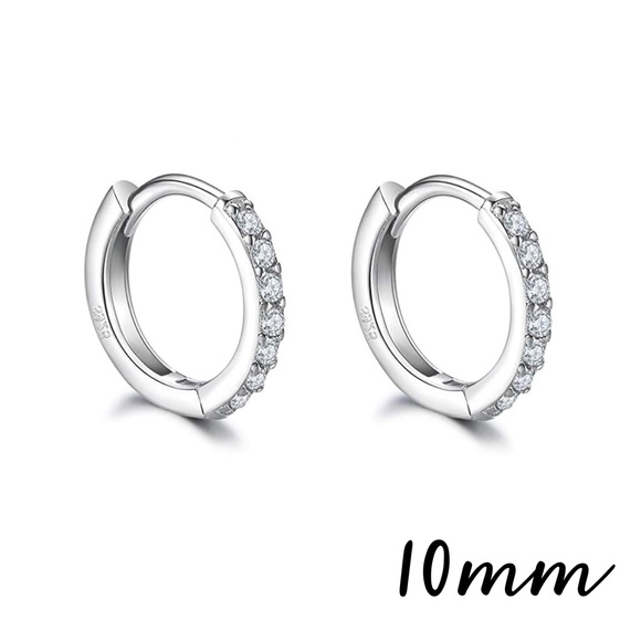 Jewelry - 925 Sterling Silver Small Hoop Earrings 10MM